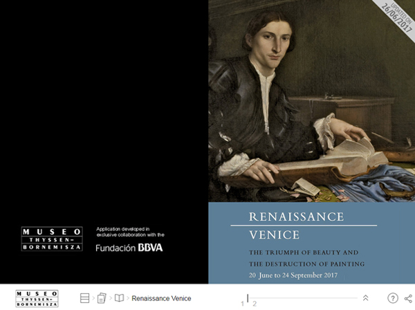 Interactive publication. Renaissance Venice. The Triumph of Beauty and the Destruction of Painting
