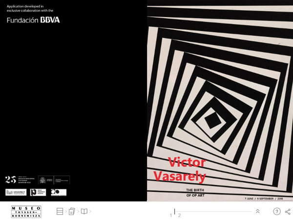 Interactive publication "Victor Vasarely. The birth of Op Art". Museo Nacional Thyssen-Bornemisza