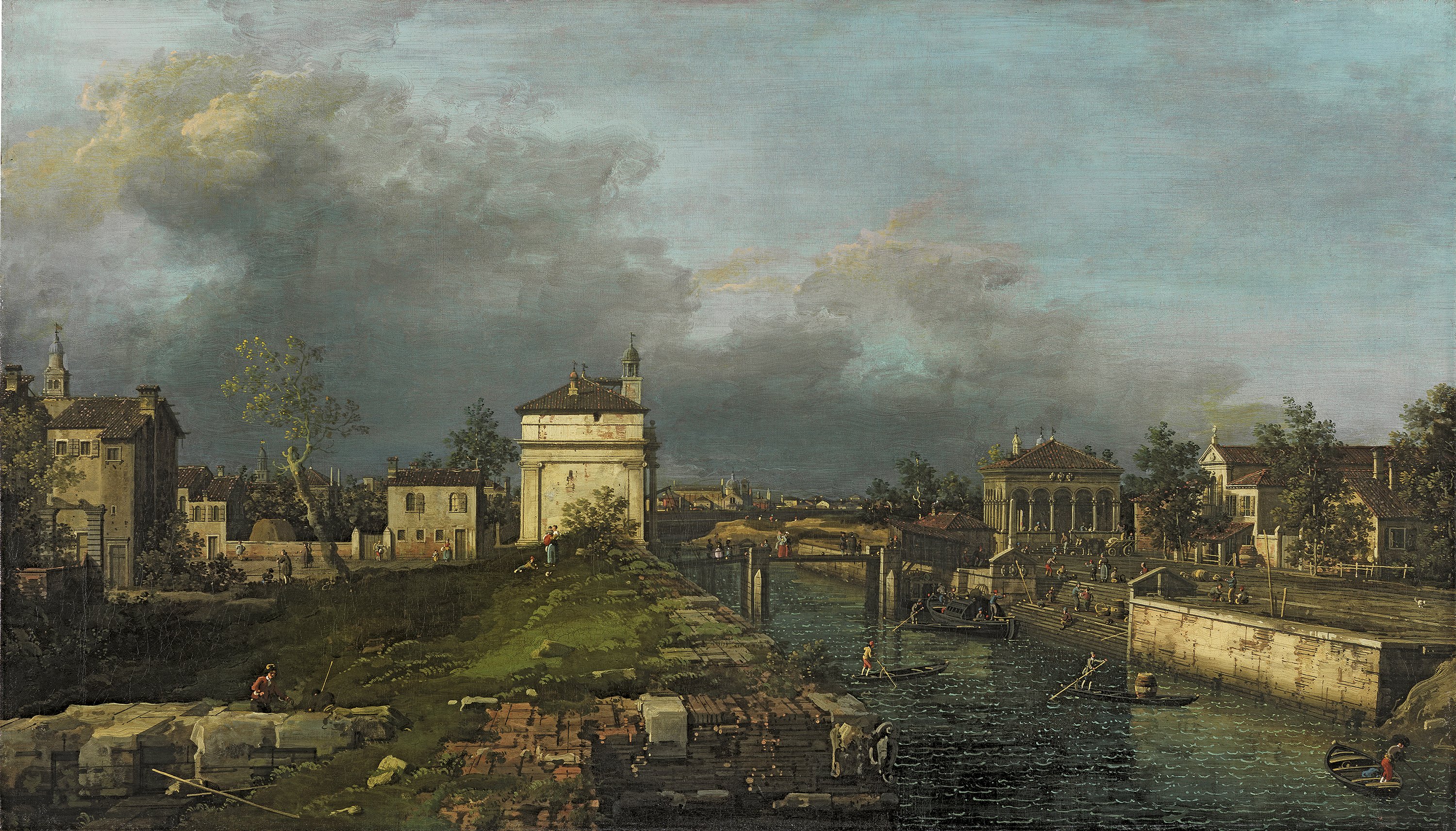 Porta Portello, Padua. Porta Portello en Padua, c. 1760