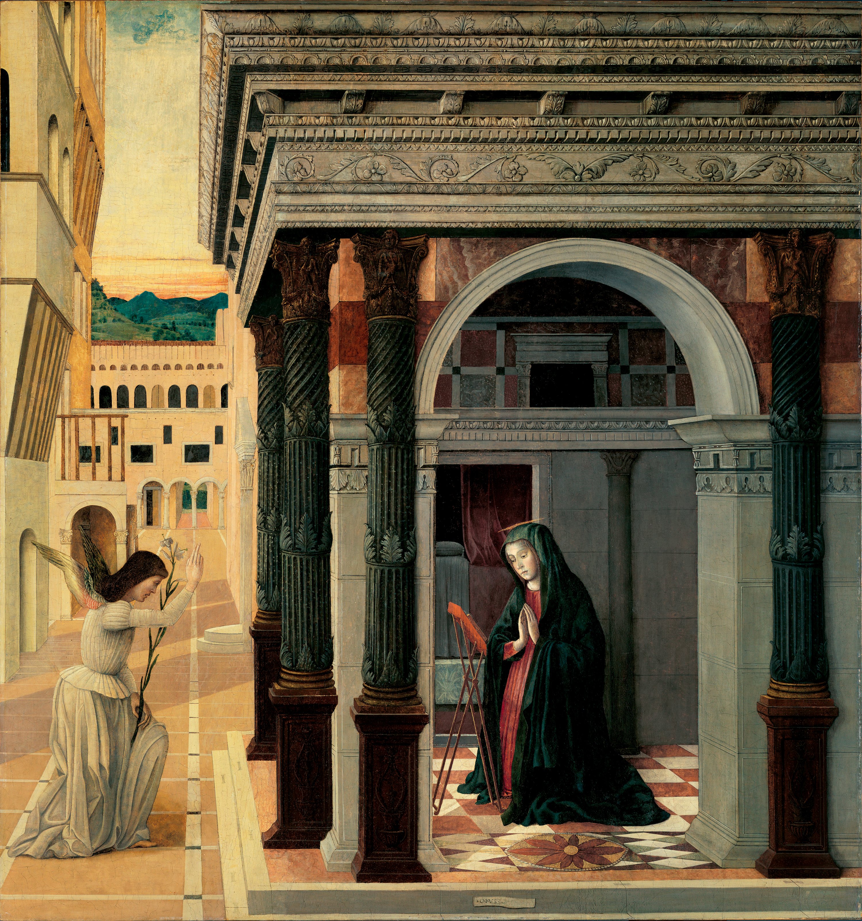 The Annunciation. La Anunciación, c. 1475