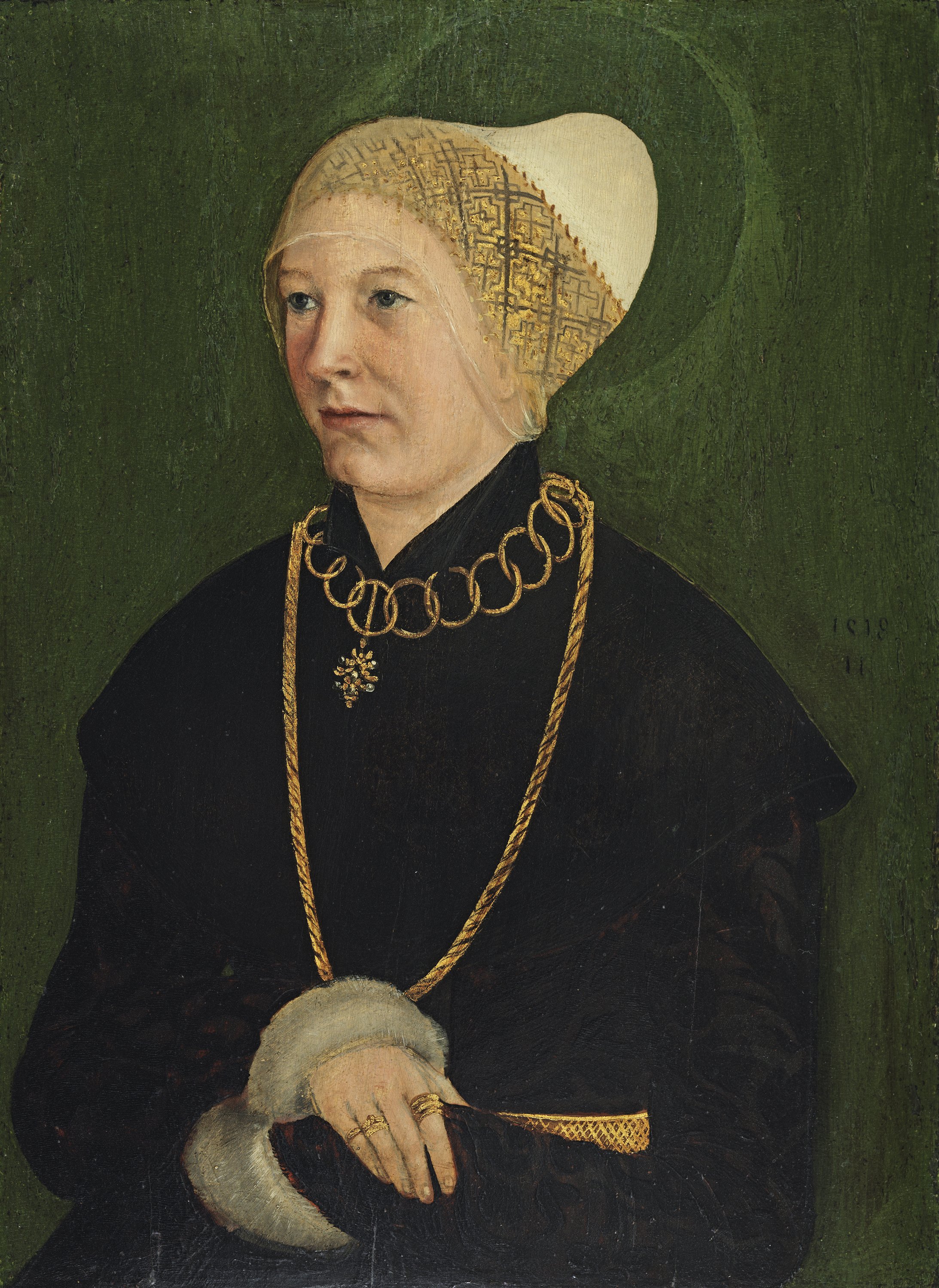 Portrait of a Woman (Anna Fugger?). Retrato de una mujer (¿Anna Fugger?), 1518