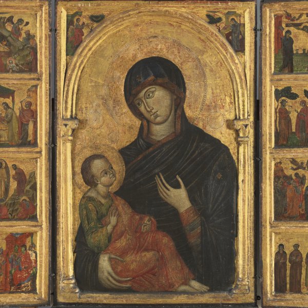 Tríptico de la Virgen con el Niño