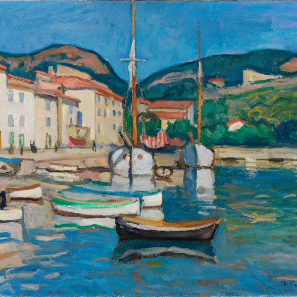 Harbour of Cassis with Two Tartanes