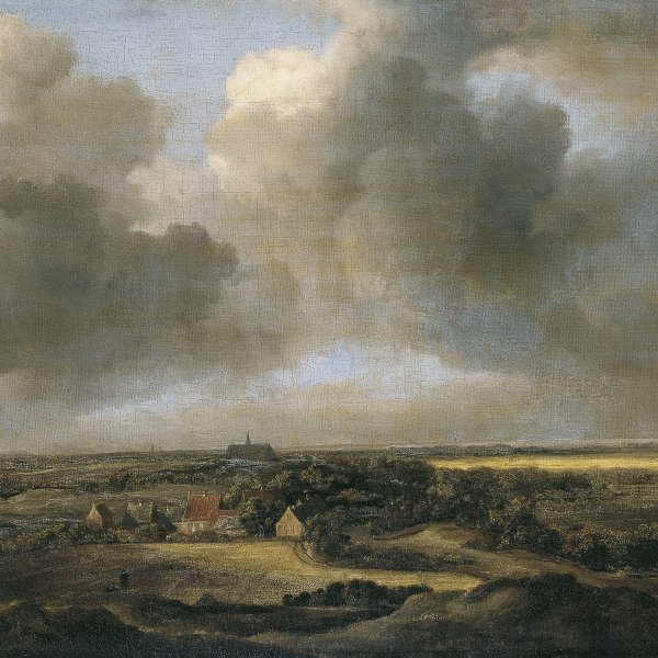 Campos de blanqueo en el Bloemendaal, cerca de Haarlem