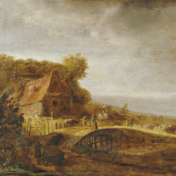 Landscape with a Farm and a Bridge
