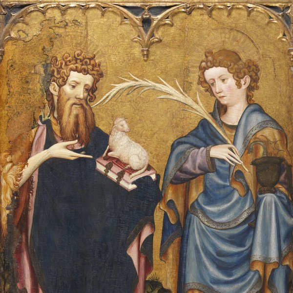 Saint John the Baptist and Saint John the Evangelist with a Donor