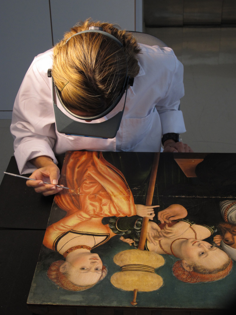 Detalle del proceso de restauración