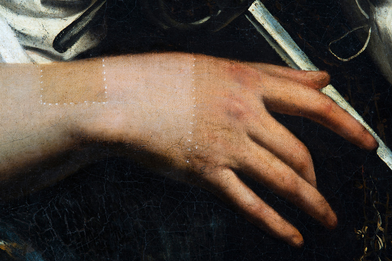 Detail of the restoration process
