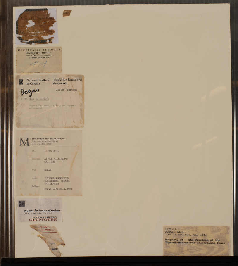 Restorated tags of the reverse