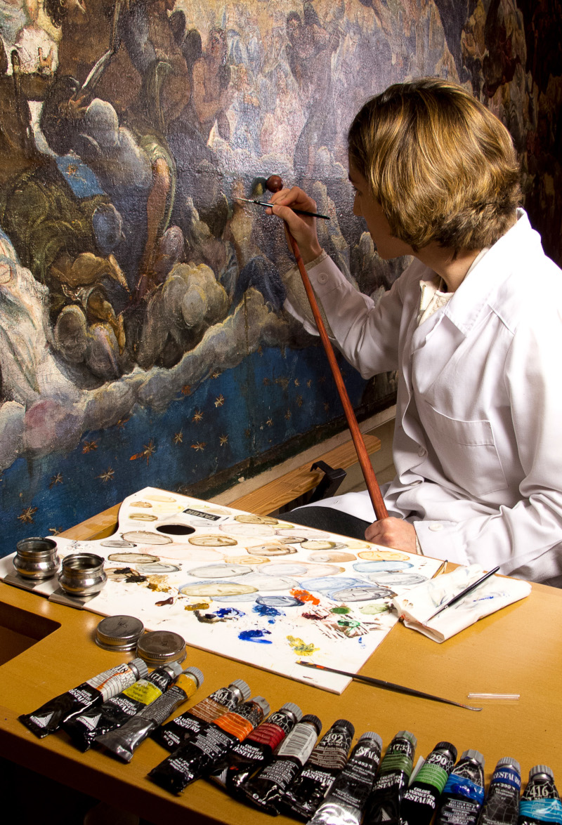 Detalle del proceso de restauración