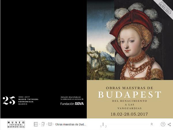 Portada de publicación interactiva de exposición Museo Thyssen-Bornemisza