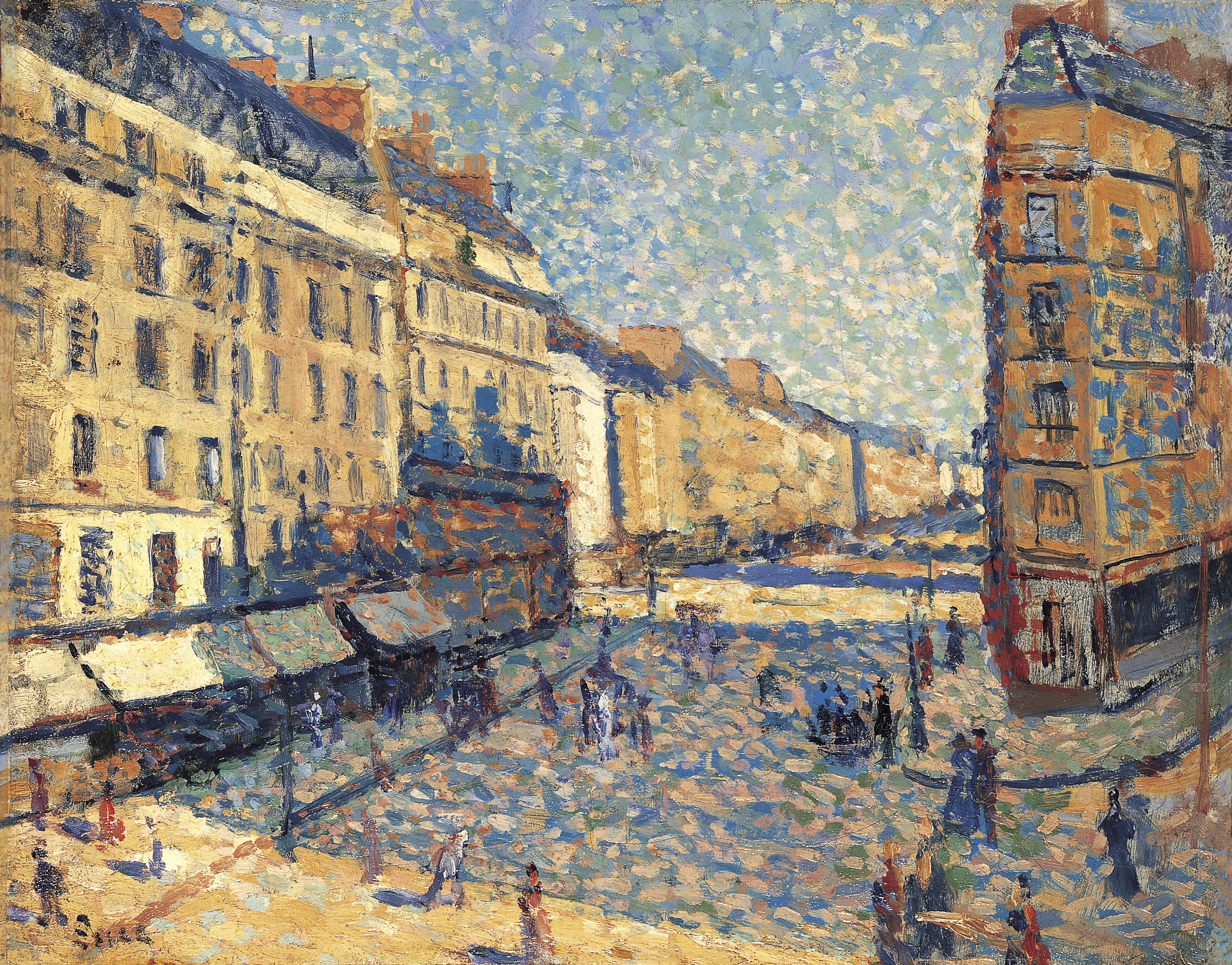 絵画 Luce Calle de París - Luce, Maximilien. Museo Nacional Thyssen-Bornemisza
