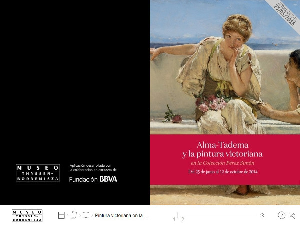 Portada de la publicación interactiva de la exposición de Alma-Tadema y la pintura victoriana