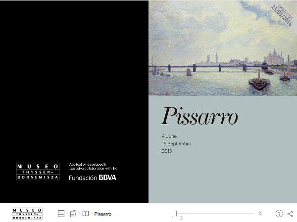 Portada de la publicación interactiva de la exposición de Pissarro