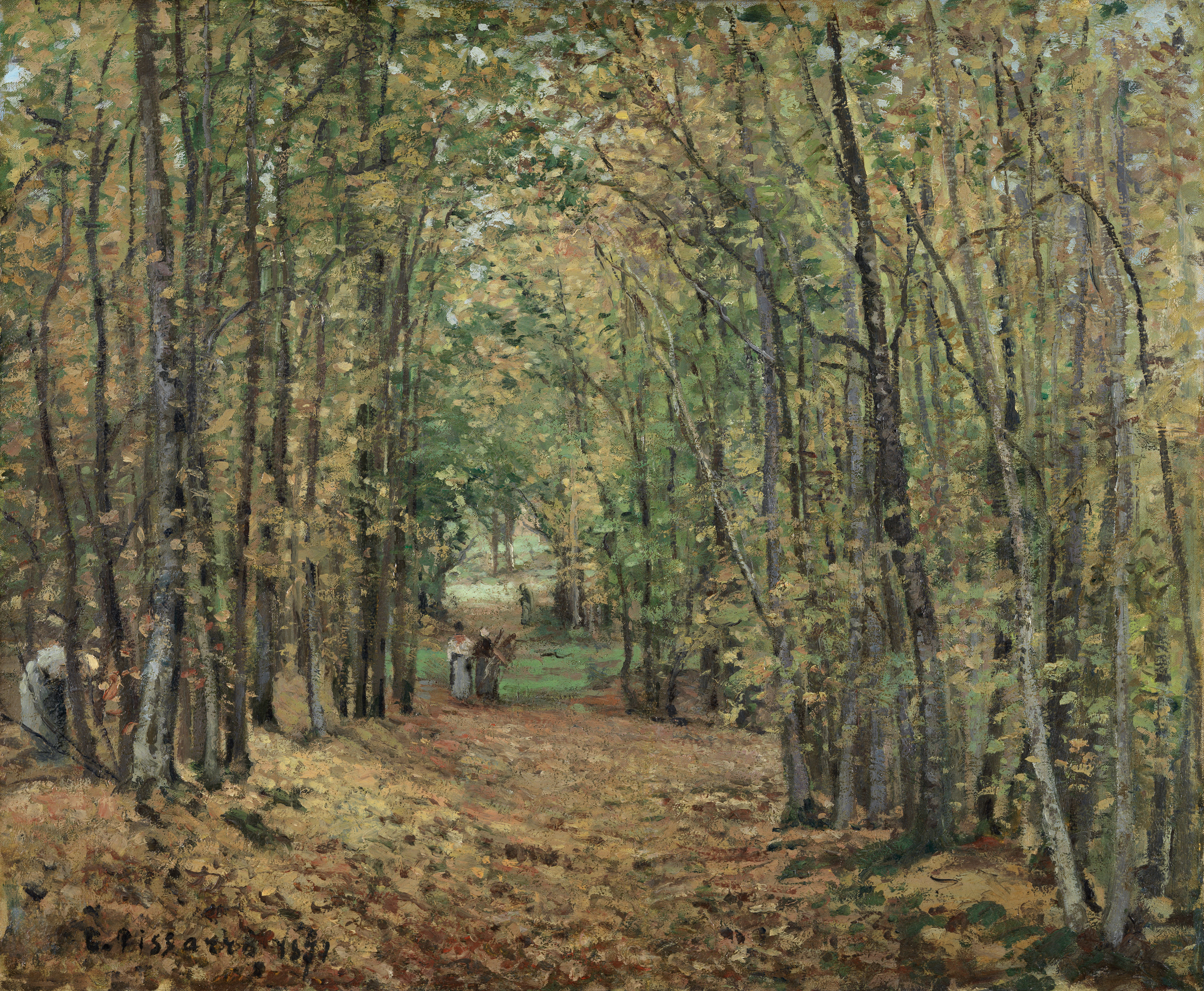 The Woods At Marly Pissarro Camille Museo Nacional Thyssen Bornemisza