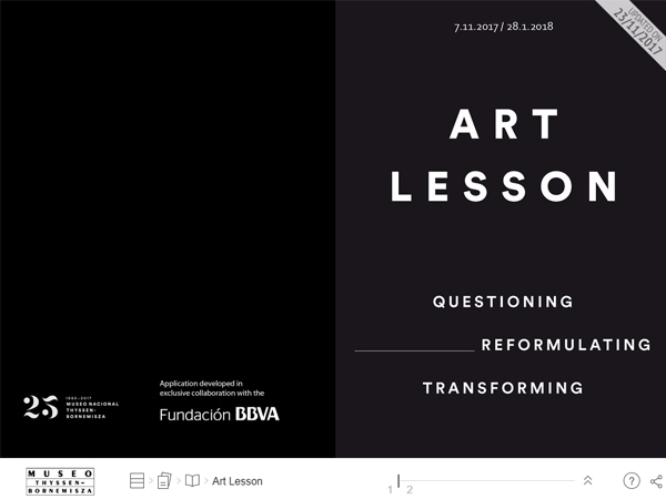 Art Lesson exhibition interactive publication