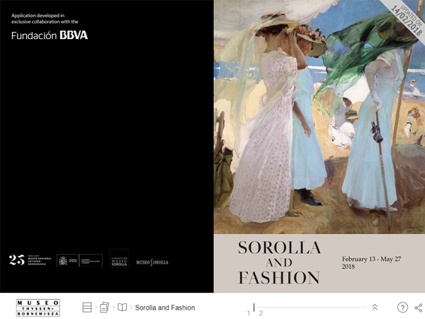 Interactive publication "Sorolla and Fashion". Museo Nacional Thyssen-Bornemisza