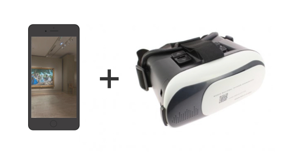 Dispositivo móvil + gafas de realidad virtual