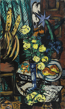 Max Beckmann.  Bodegón con rosas amarillas, 1937