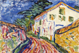 Erich Heckel  Casa en Dangast (La casa blanca), 1908