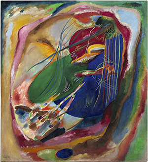 Wassily Kandinsky.  Pintura con tres manchas, n. 196, 1914
