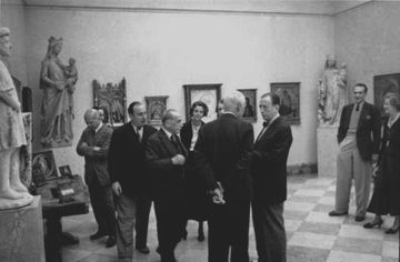 Inauguración de la galería de privada de pinturas de Villa Favorita, septiembre de 1936