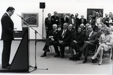 Discurso del barón Thyssen-Bornemisza con motivo de la inauguración de la exposición "Moderne Malerei aus der Sammlung Thyssen-Bornemisza" en Germanisches Nationalmuseum de Núremberg, en enero de 1985