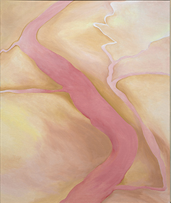 O'Keeffe Era amarillo y rosa