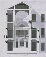 Anónimo: Interior del oratorio del palacio de Villahermosa, s.f., Museo de Historia, Ayuntamiento, Madrid