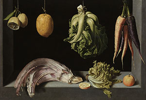 Juan Sánchez Cotán, Bodegón con frutas y verduras, h. 1602