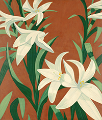Alex Katz, White Lilies