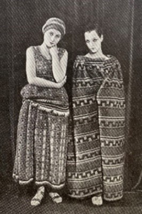 Reportaje sobre Antígona publicado en Vogue (detalle). Edición francesa, 1 de febrero de 1923. Colección Julen Morrás Azpiazu