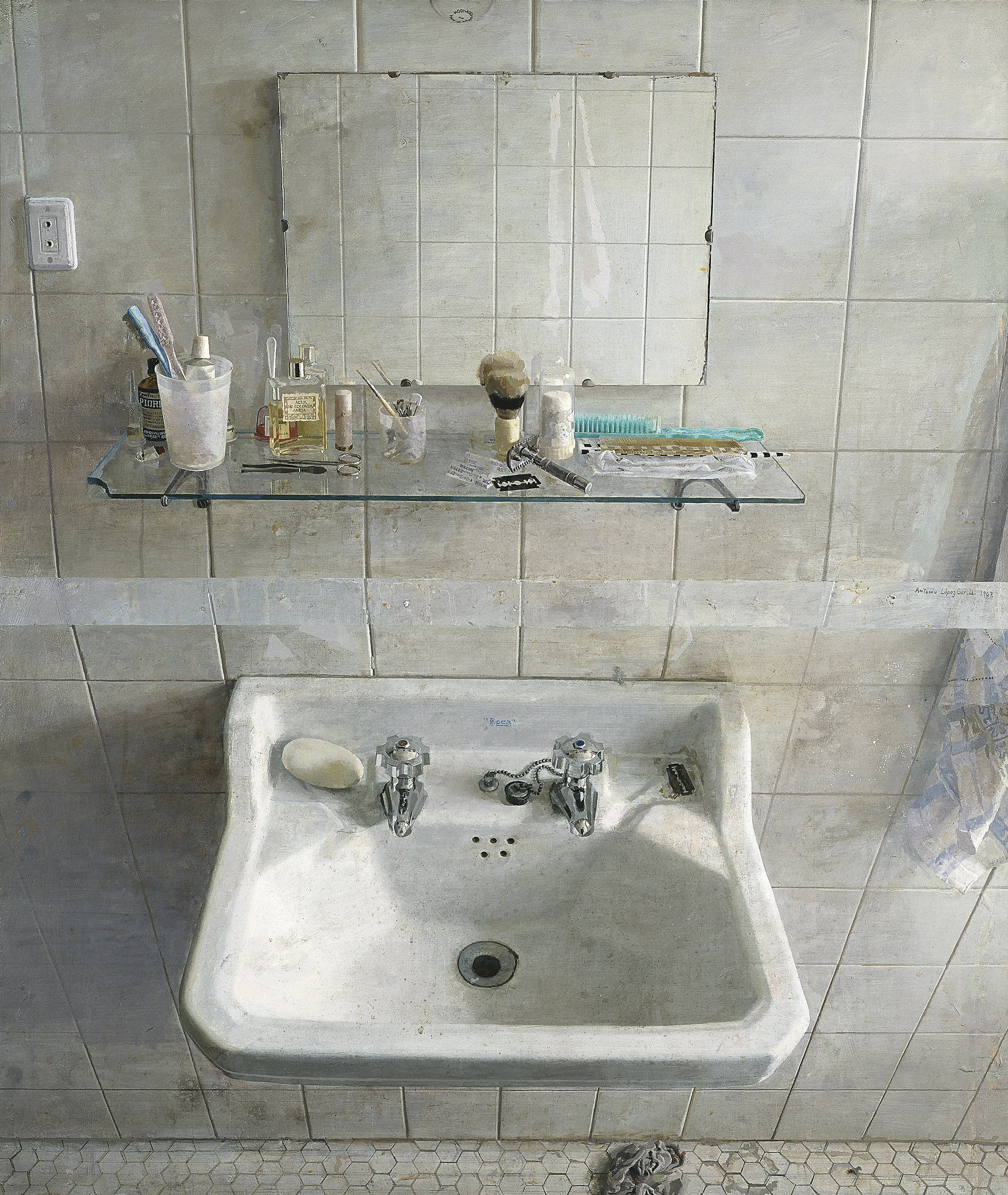 Antonio López Lavabo y espejo, 1967