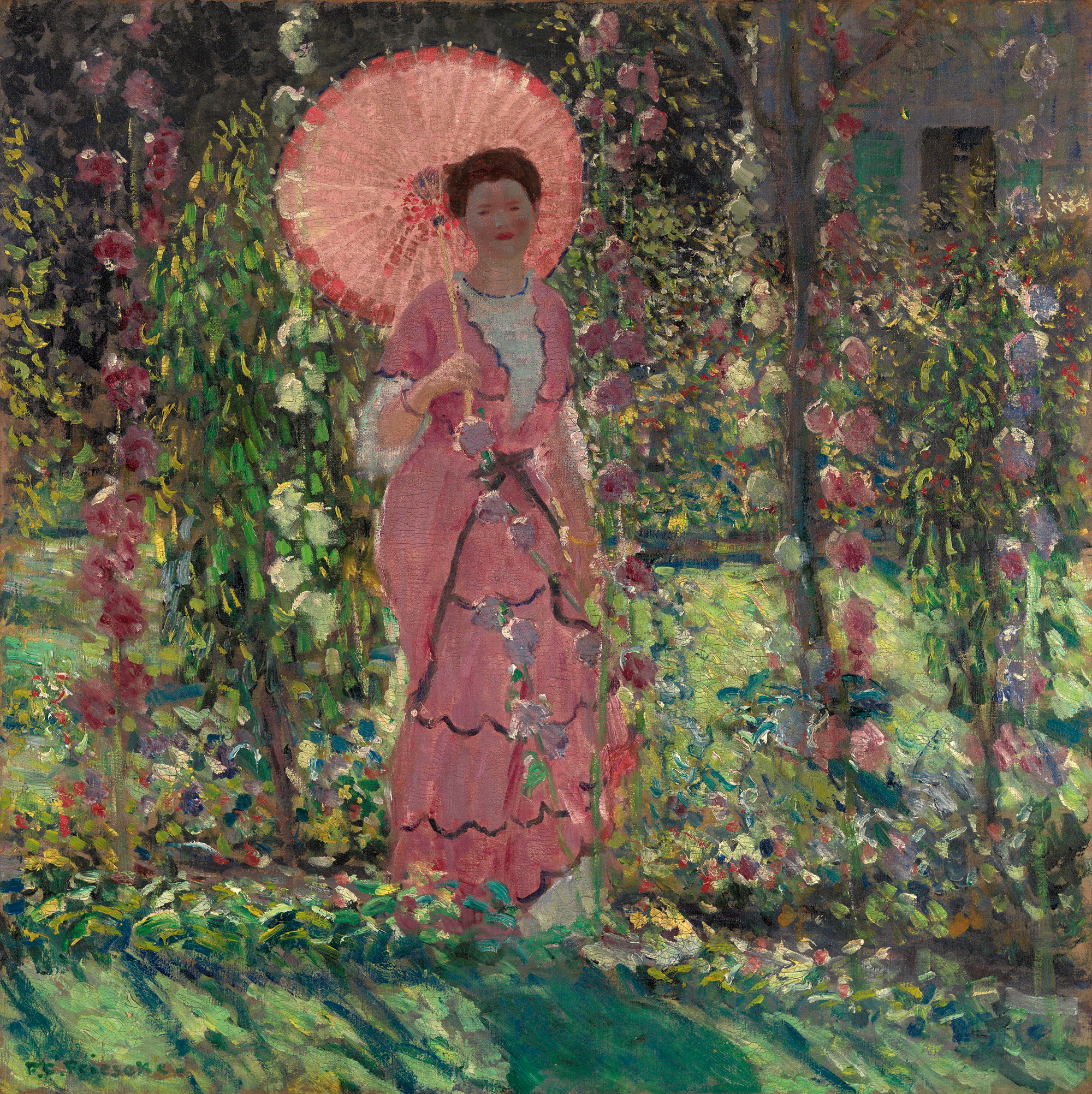Hollyhocks - Frieseke, Frederick Carl. Museo Nacional Thyssen
