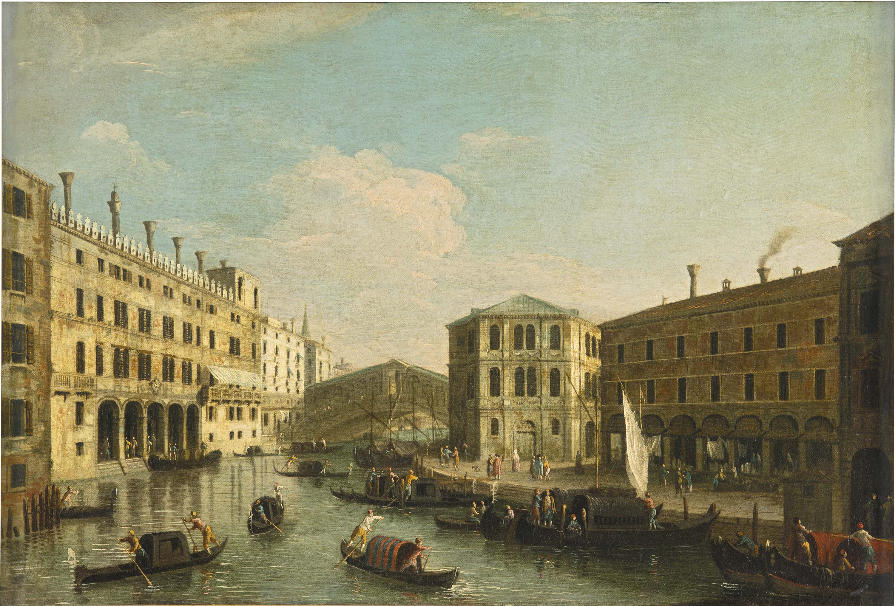 The Grand Canal and the Rialto Bridge, Venice, from the North
