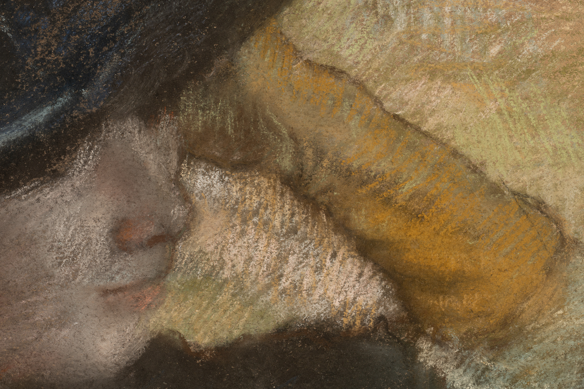 Imagen de detalle de las líneas difuminadas.