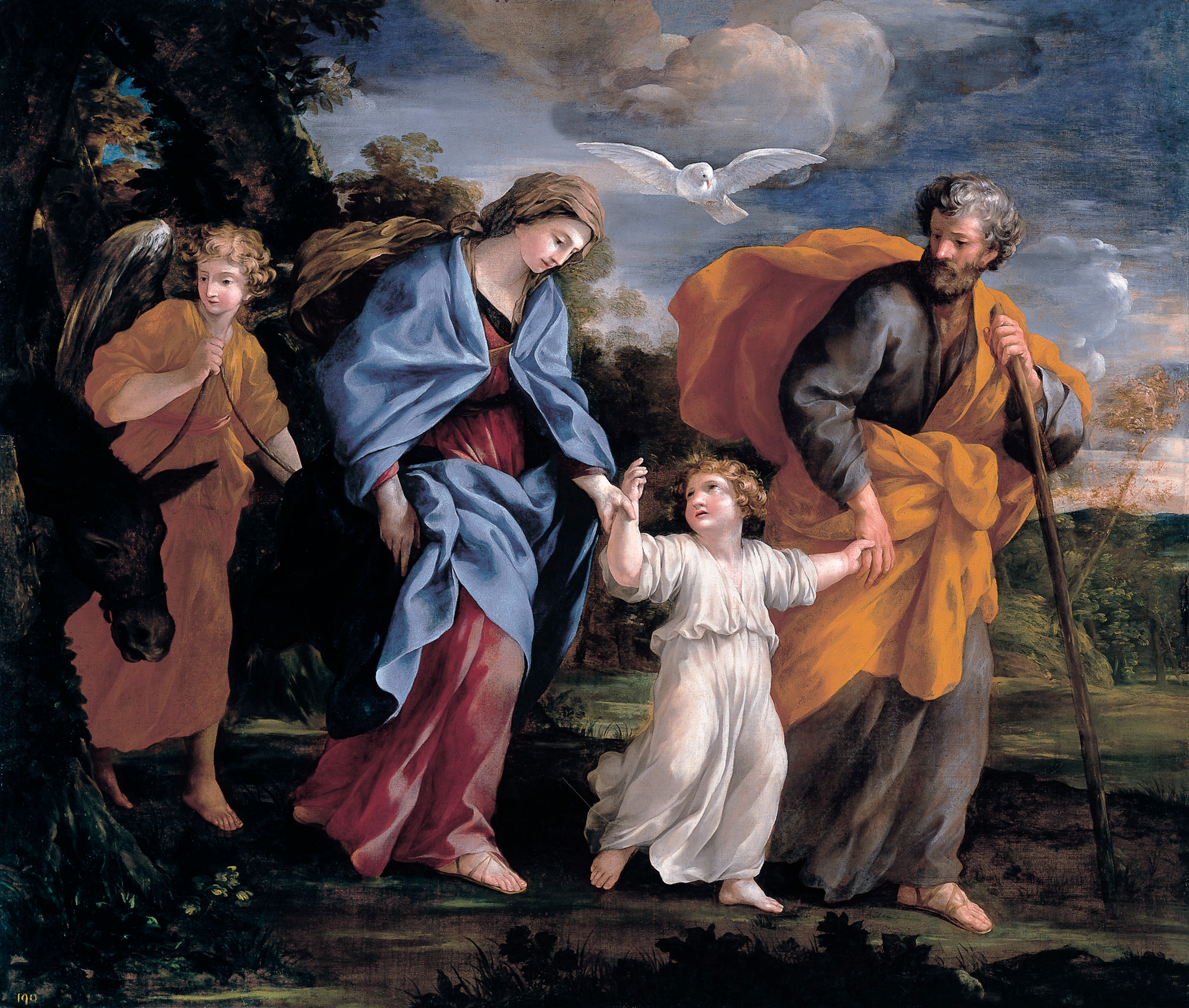 Return from the Flight into Egypt - Romanelli, Giovanni Francesco