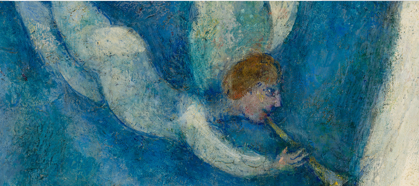 Marc Chagall, La Virgen de la aldea (detalle)