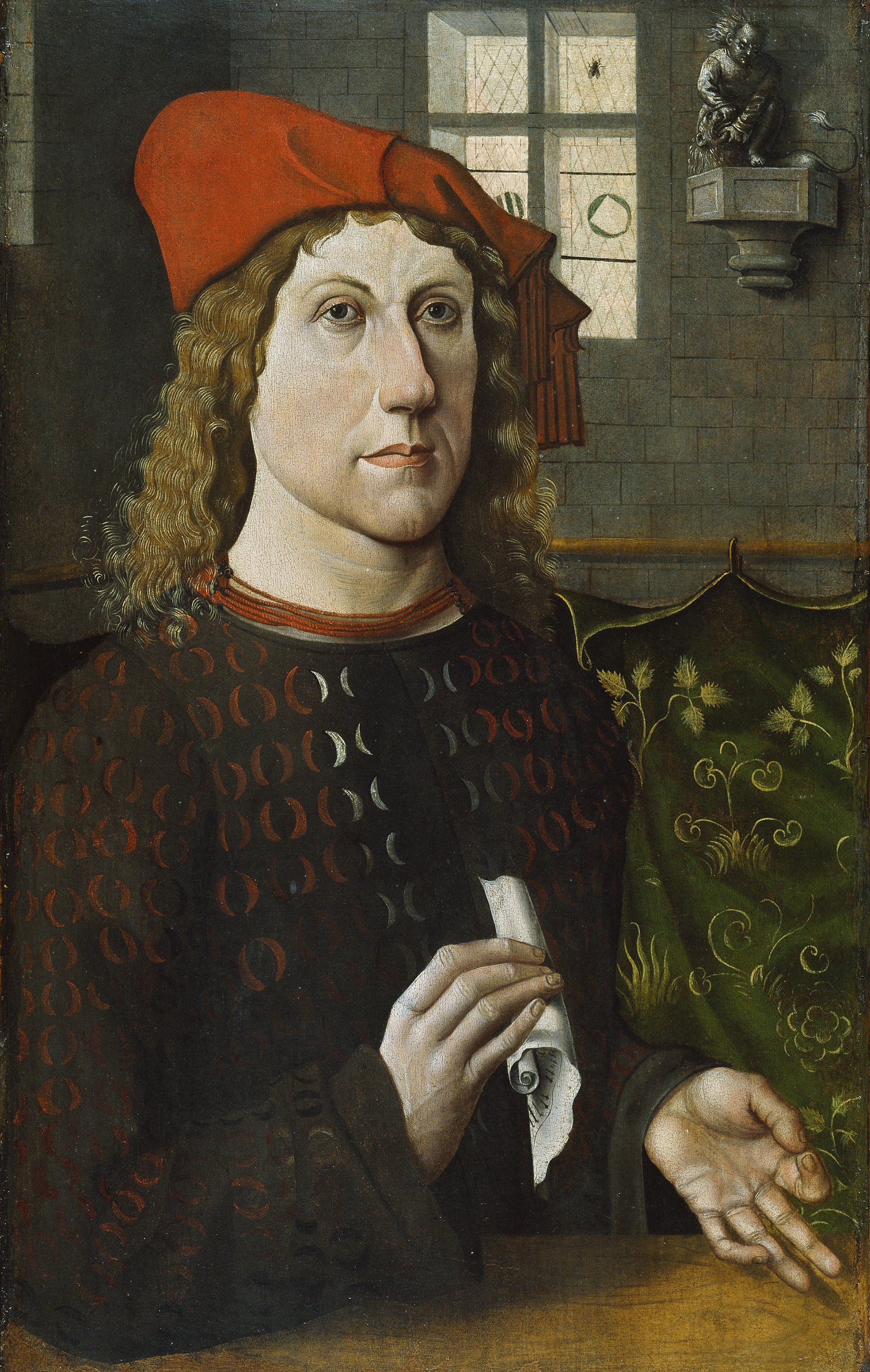 Retrato de un hombre joven - Maestro del Juicio Final de Lüneburg. Museo  Nacional Thyssen-Bornemisza