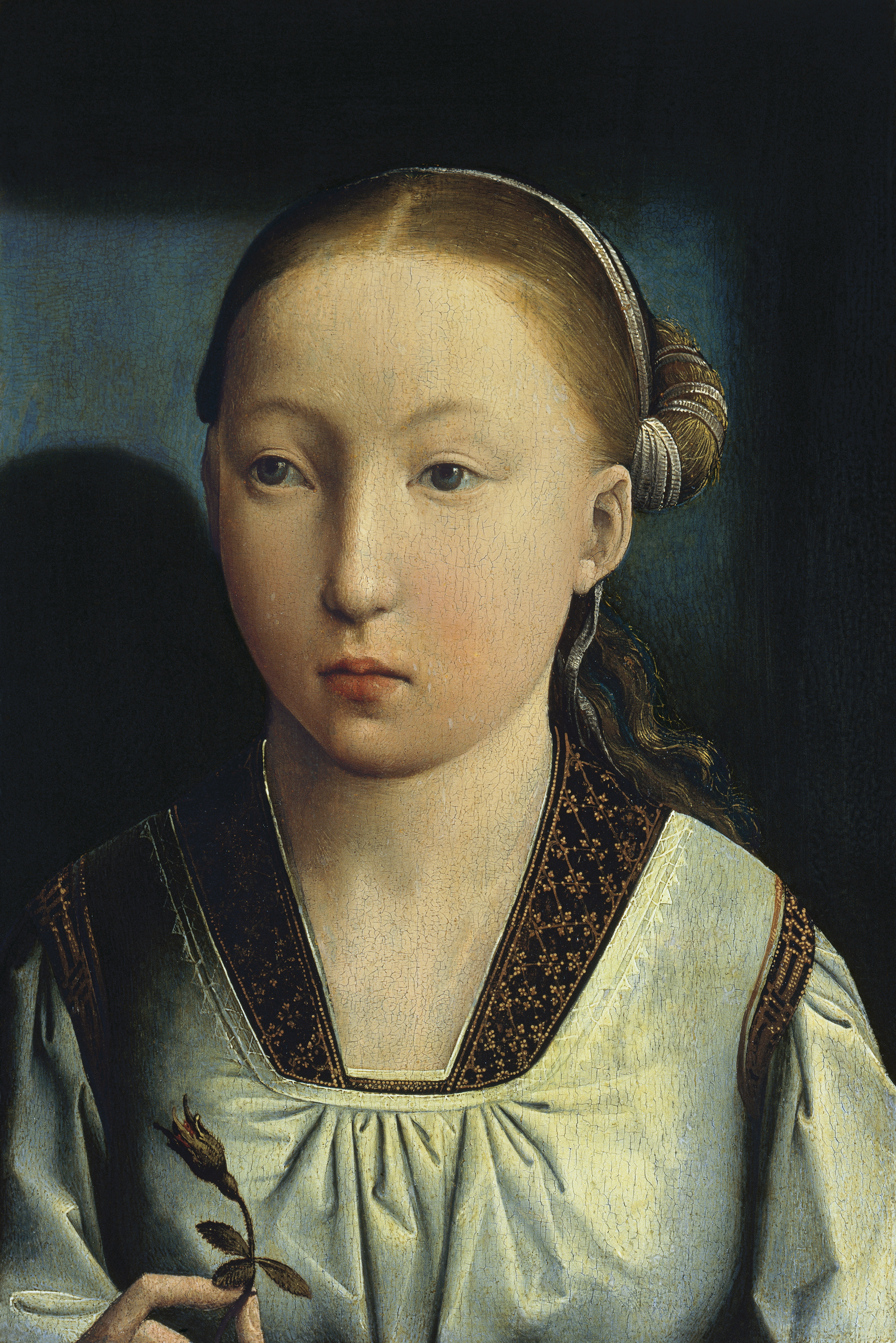 Portrait Of An Infanta Catherine Of Aragon Flandes Juan De Museo Nacional Thyssen Bornemisza