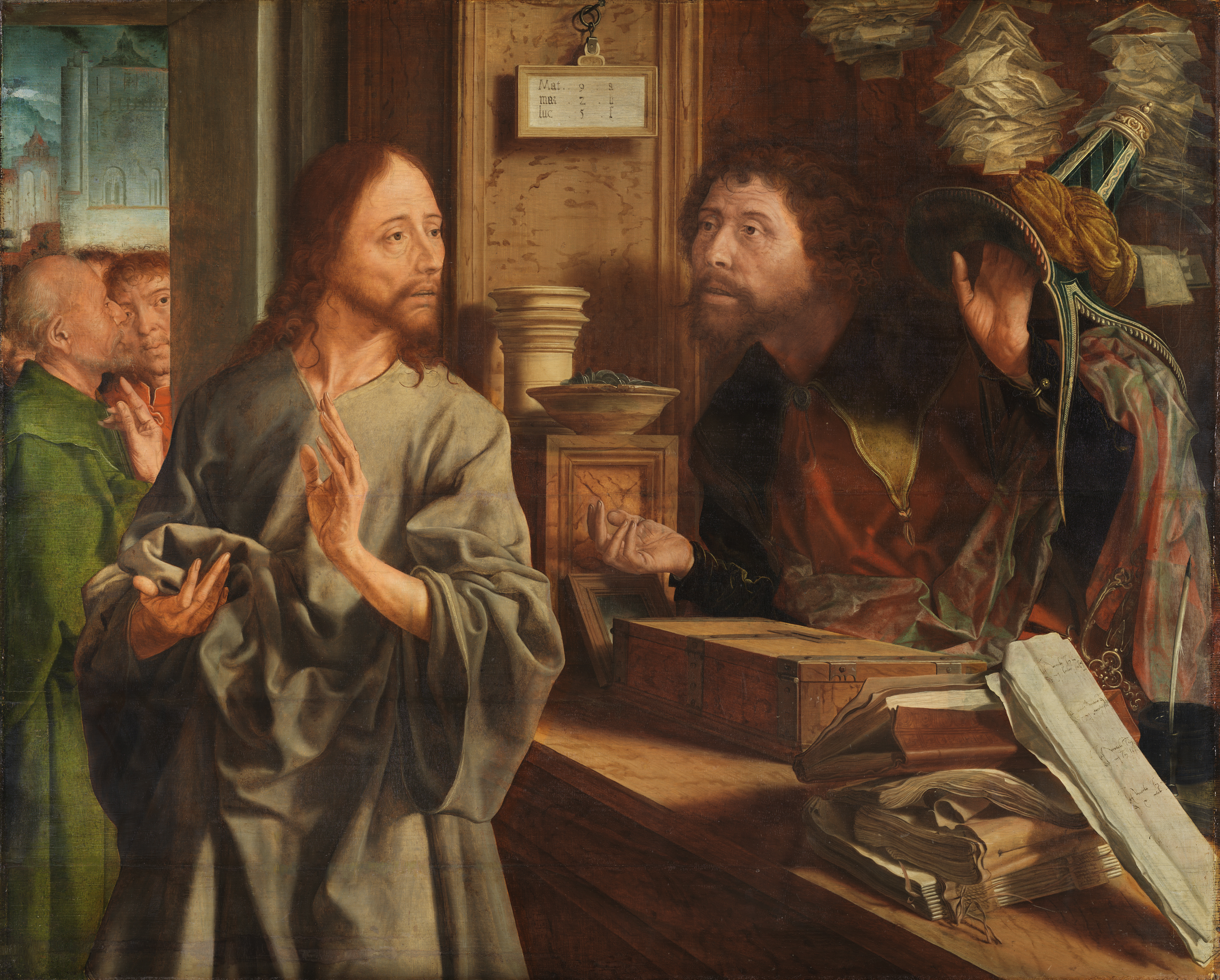 Matthew An様 The Calling of Saint Matthew - Reymerswaele, Marinus van. Museo
