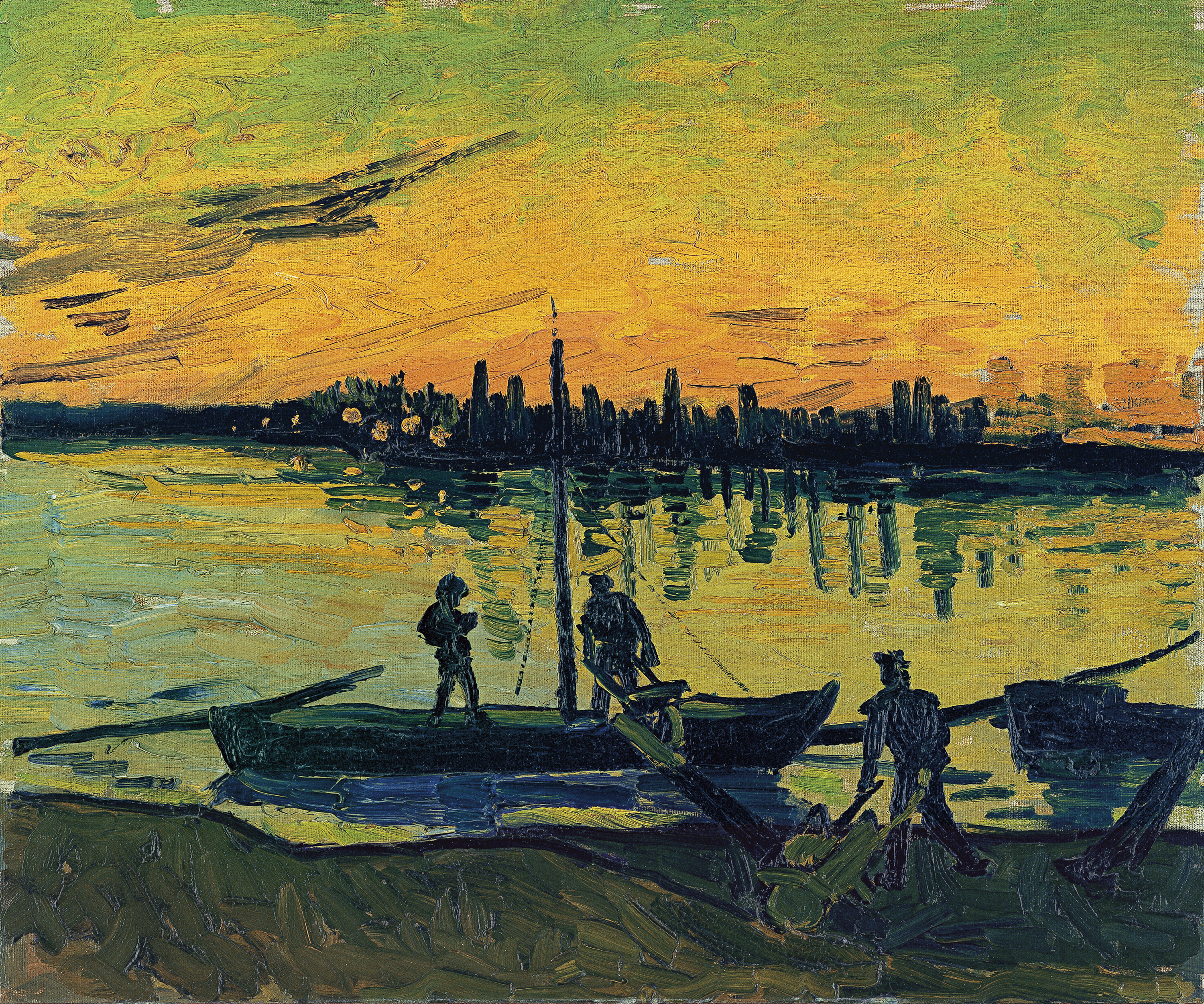 The Stevedores in Arles Gogh, Vincent van. Museo Nacional  Thyssen-Bornemisza
