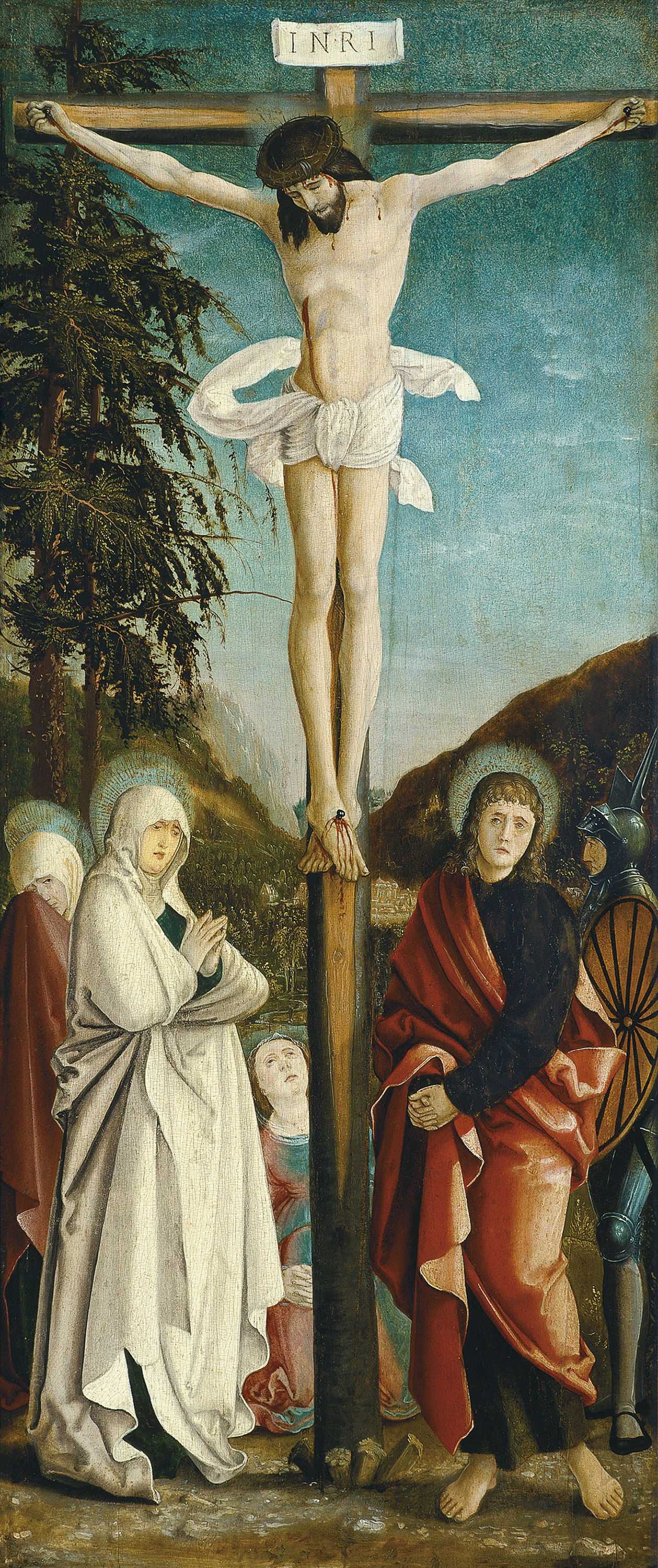 The Crucifixion - Anonymous German Artist active ca. 1520