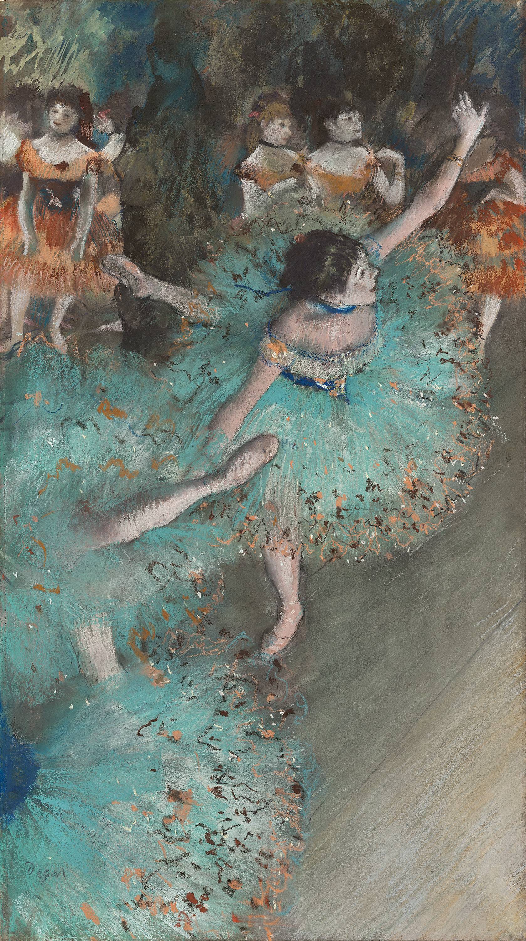 Bailarina basculando (Bailarina verde) - Degas, Edgar. Museo Nacional  Thyssen-Bornemisza