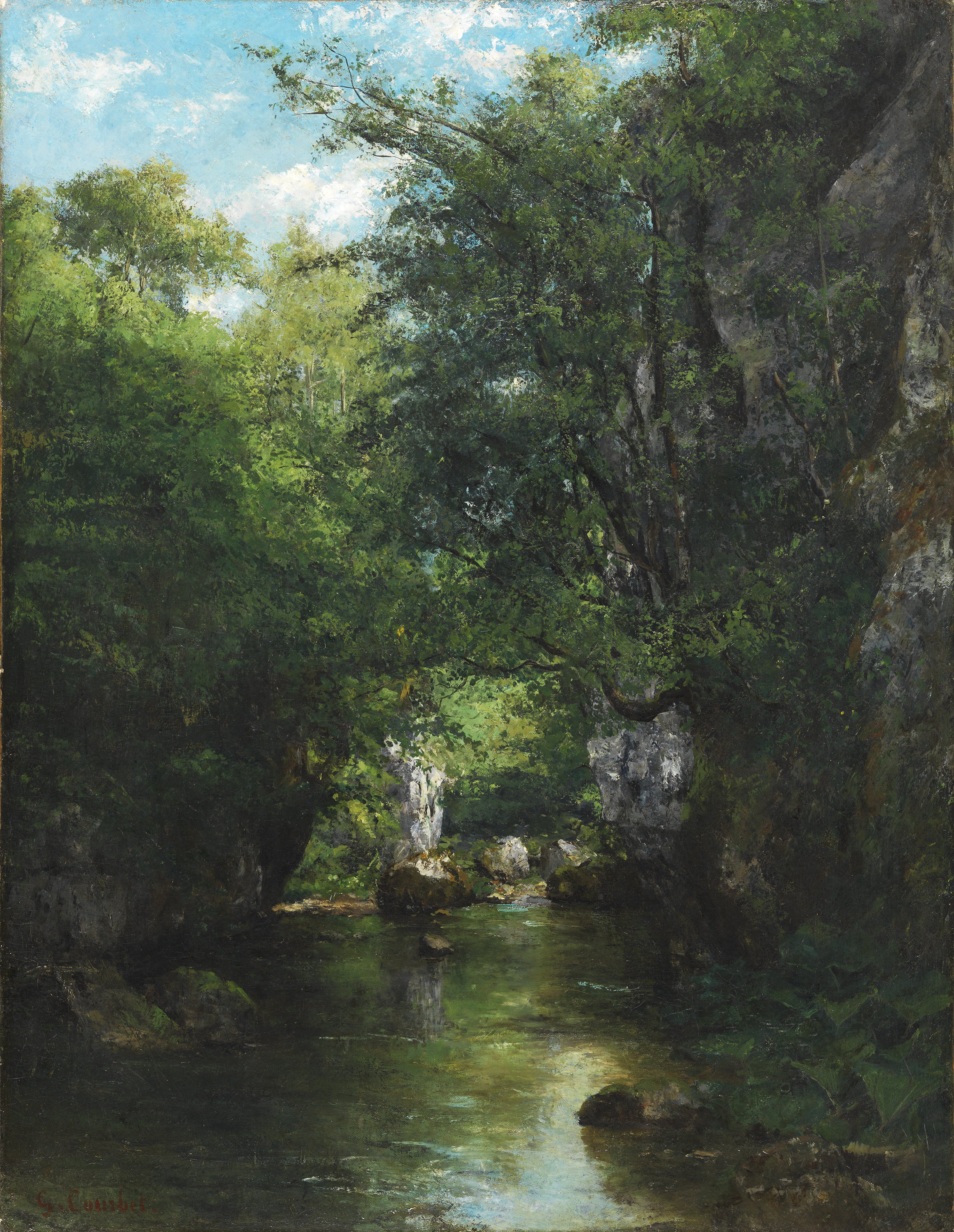 arroyo Brème - Courbet, Gustave. Museo Thyssen-Bornemisza