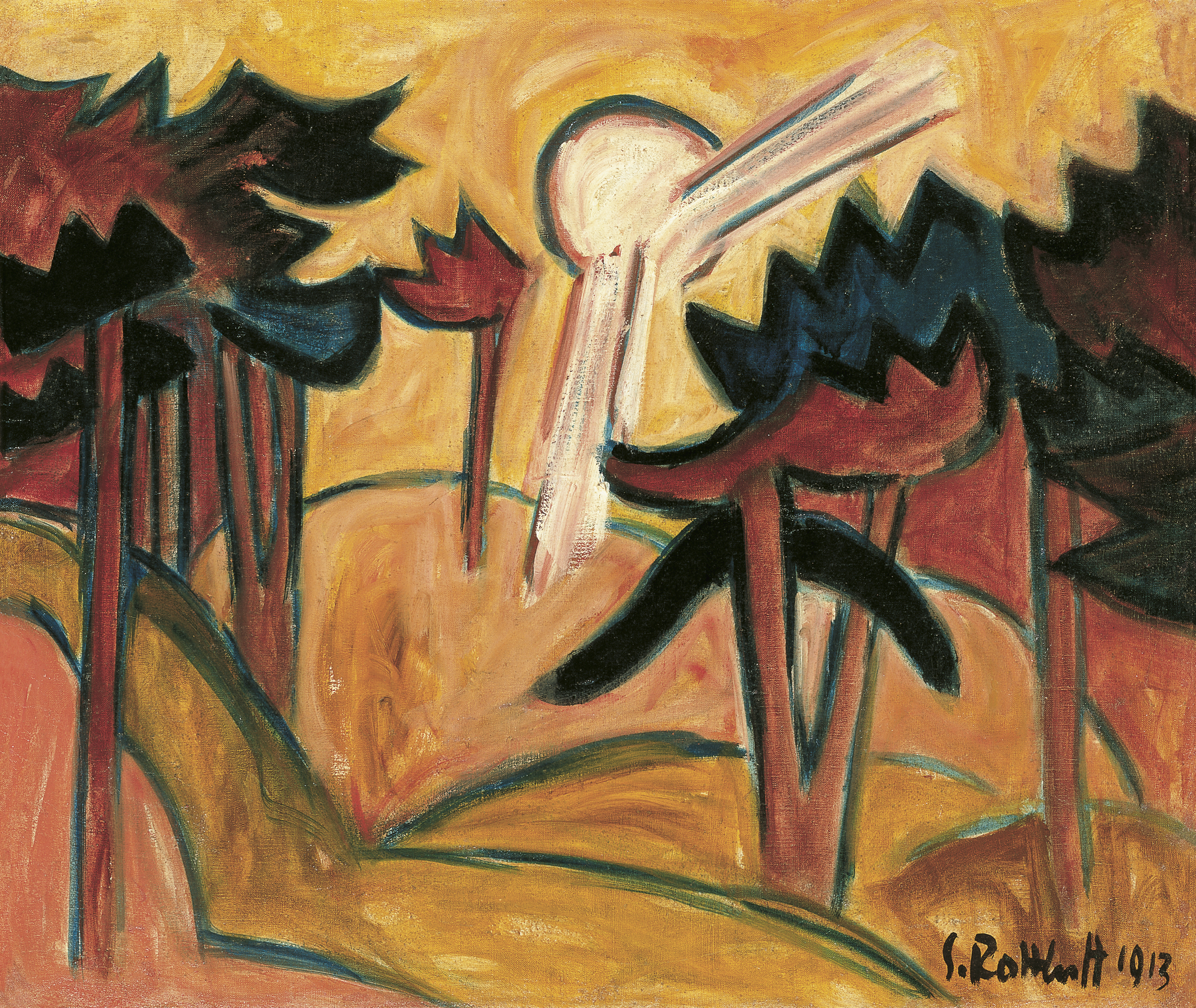 Sun Over Pine Forest Schmidt Rottluff Karl Museo Nacional Thyssen Bornemisza Sun Over Pine Forest Schmidt Rottluff Karl Museo Nacional Thyssen Bornemisza