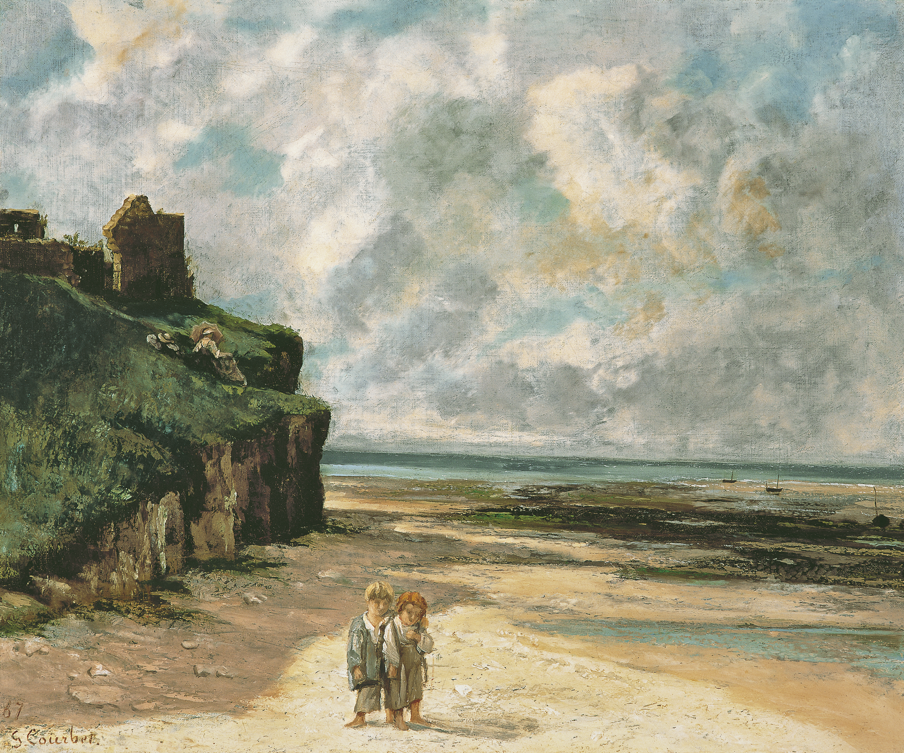 del pescador - Courbet, Gustave. Museo Nacional