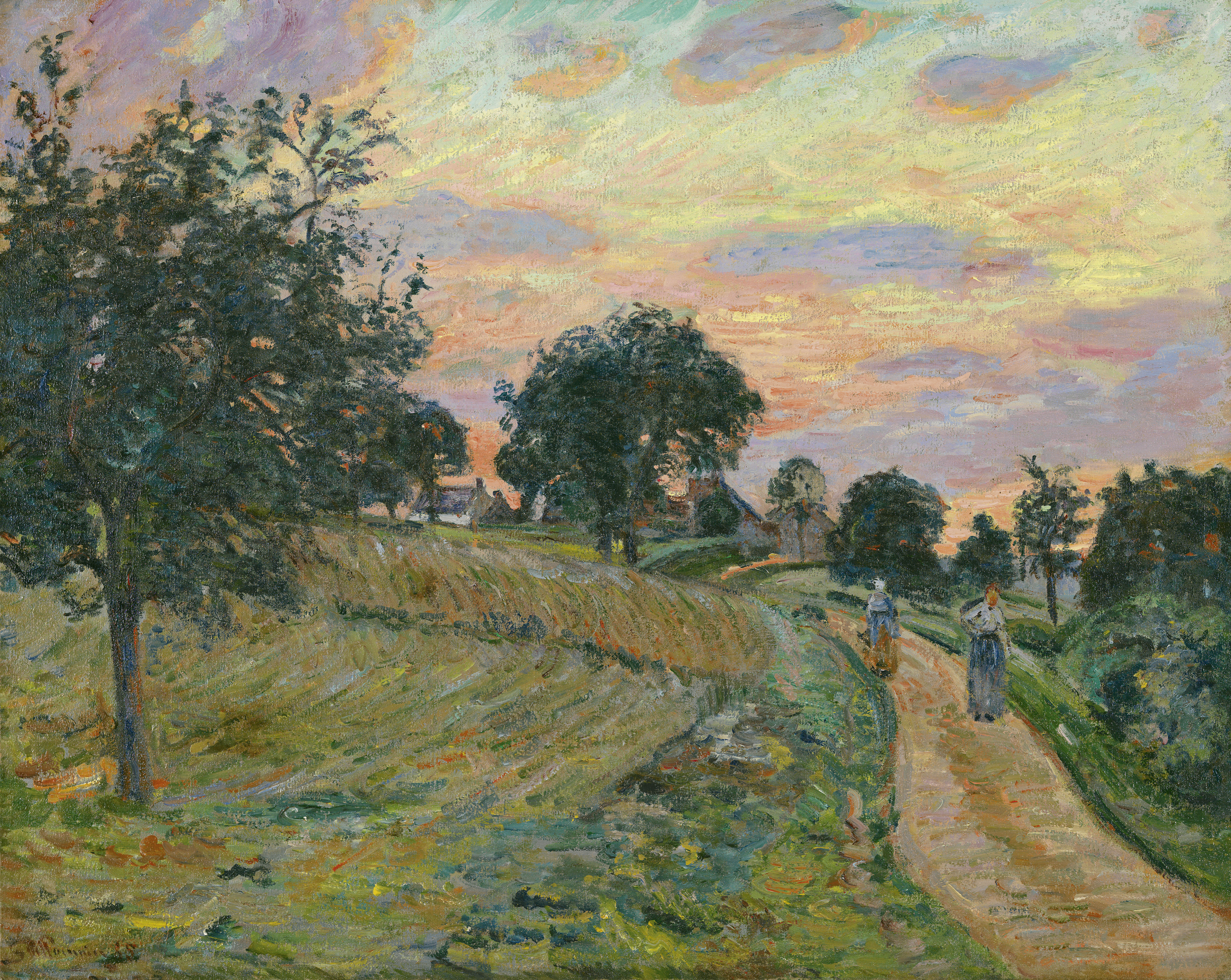 The Road of Damiette - Guillaumin, Armand. Museo Nacional Thyssen 