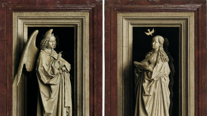 Una obra a fondo: Díptico de la Anunciación, de Jan van Eyck

