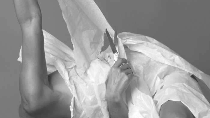 Teresa Correa. Mirror wound with scissors&amp;nbsp;
